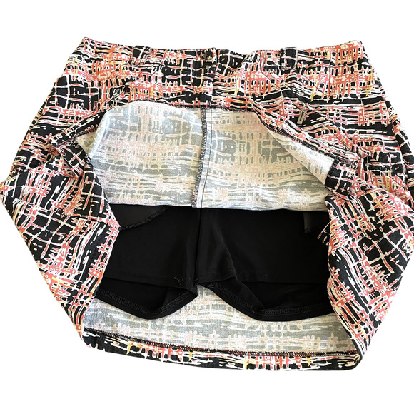 JAMIE SADOCK Women's Plus Size 16 Salmon Pink Black Zip Pockets Activewear Skort - Picture 2 of 7